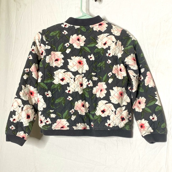 PRETTY Oshkosh Quilted Floral Bomber Jacket, Cozy, FLEECE LINED  - Girl’s 12 EUC - Picture 3 of 12